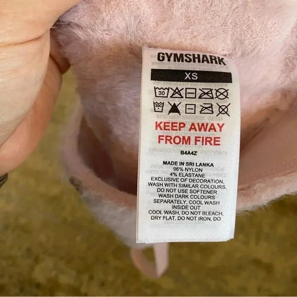 Gymshark Whitney Eyelash Knit Bandeau Crop Top Workout Gym Pressed Petal Pink:XS - Picture 7 of 9